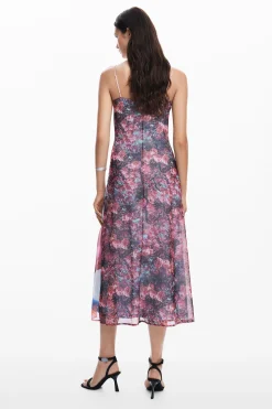 Printed midi dress M. Christian Lacroix