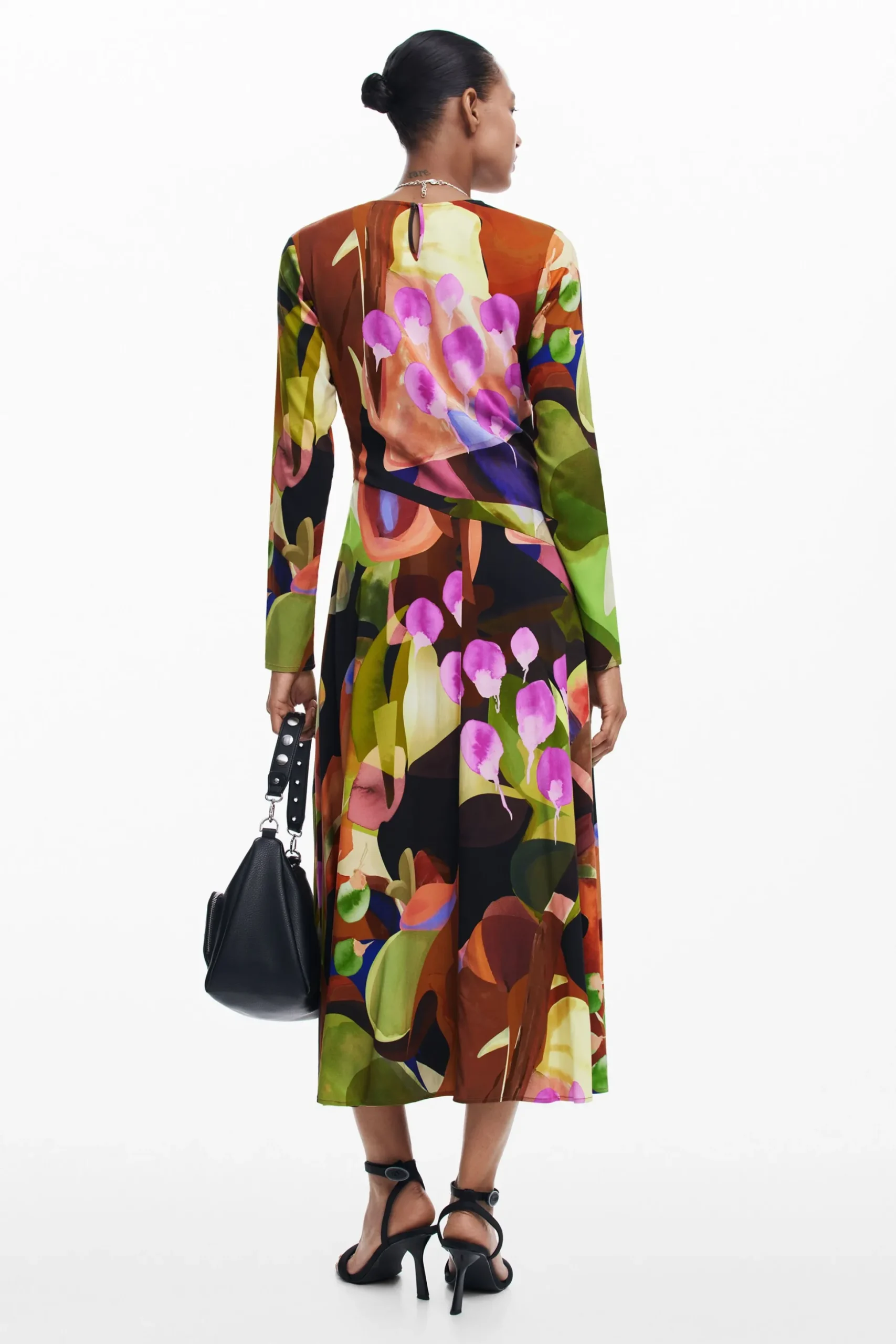 Printed midi dress M. Christian Lacroix