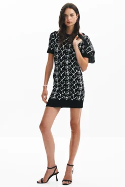 Printed Mini Dress M. Christian Lacroix