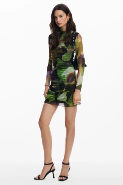 Printed Mini Dress M. Christian Lacroix