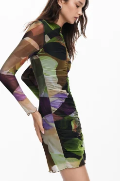 Printed Mini Dress M. Christian Lacroix