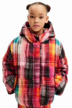 Printed padded coat