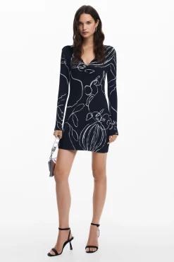 Printed short dress
