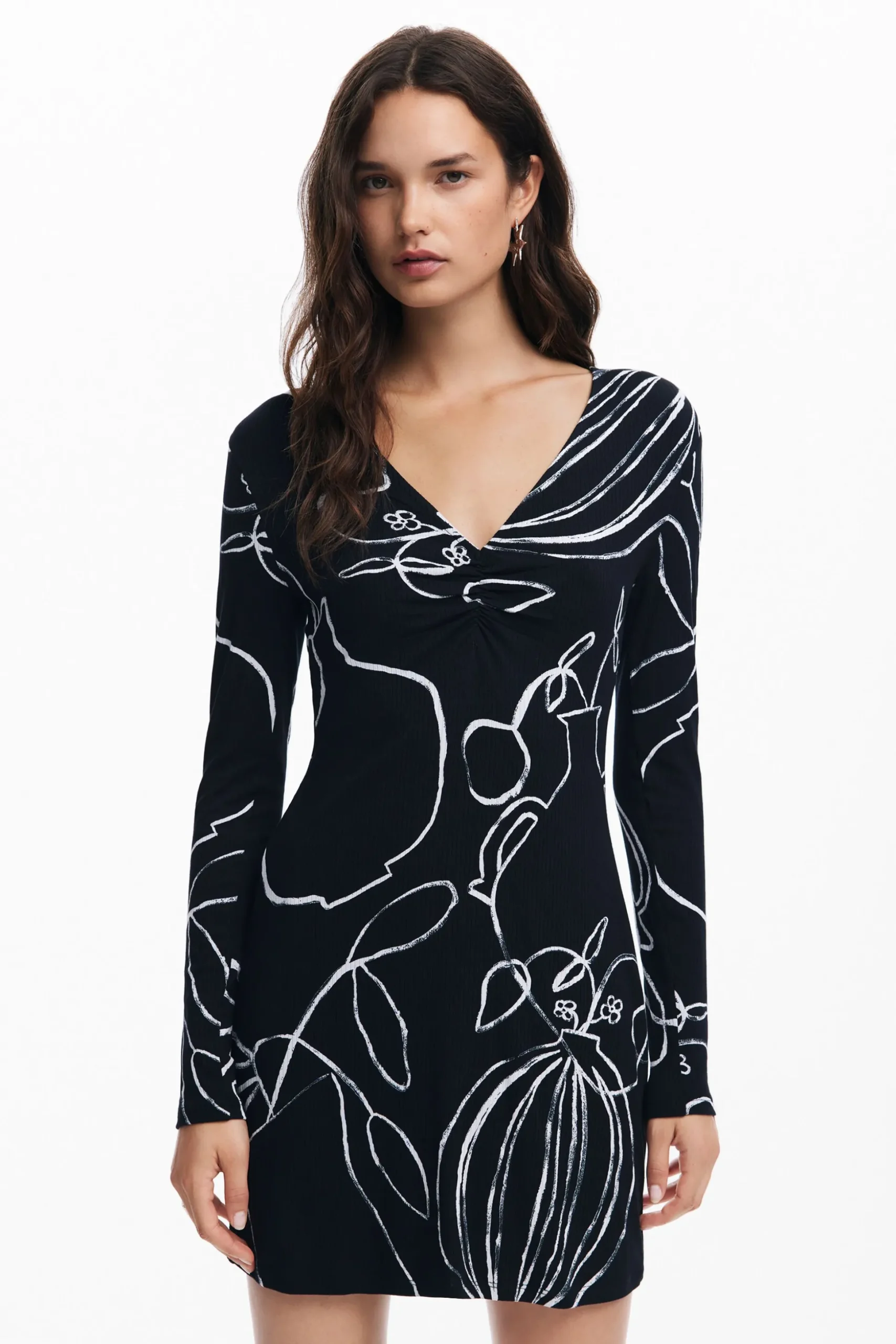 Printed short dress