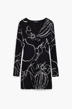 Printed short dress