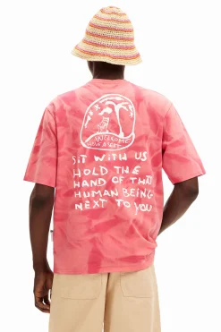Printed T-shirt with gradient effect