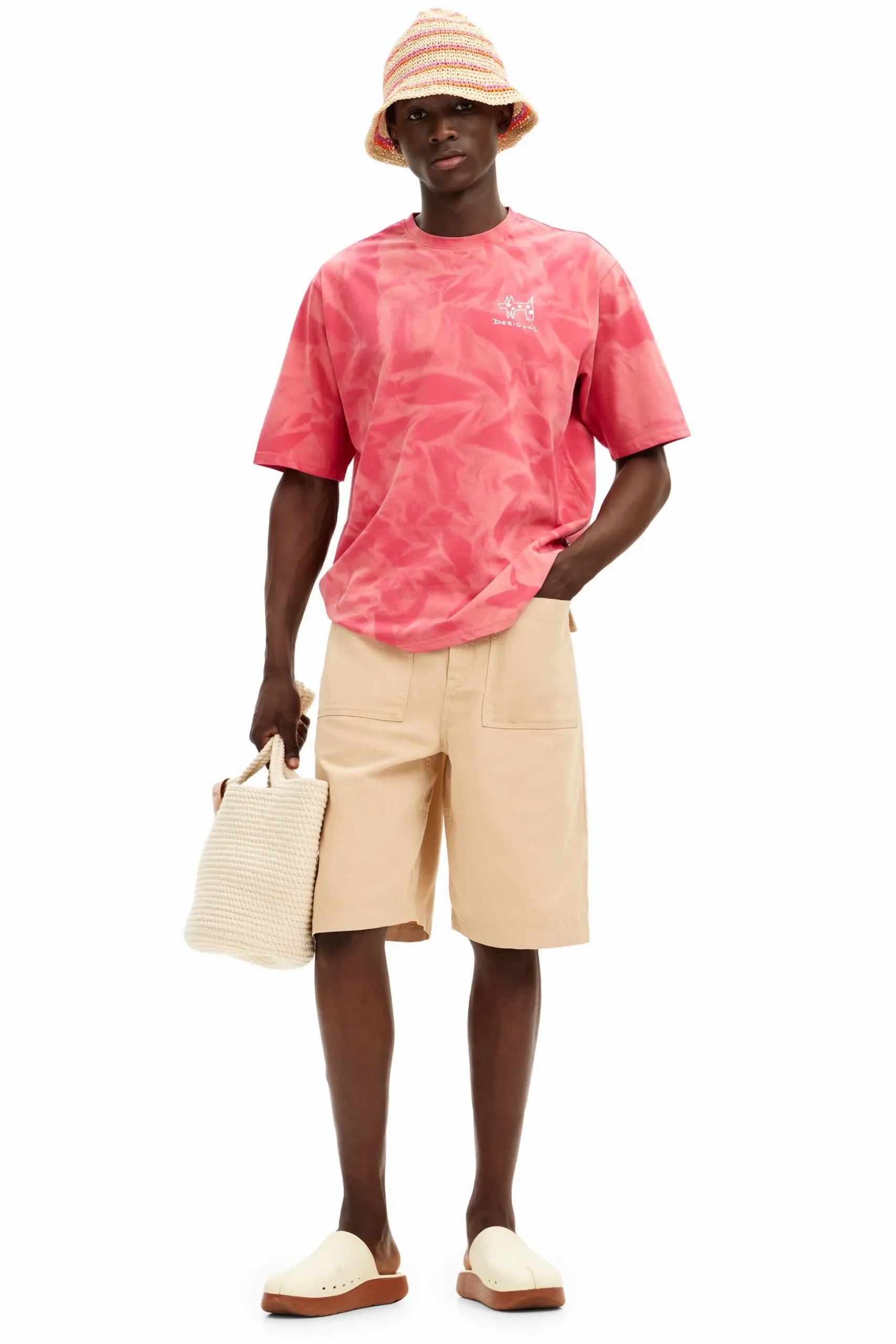 Printed T-shirt with gradient effect