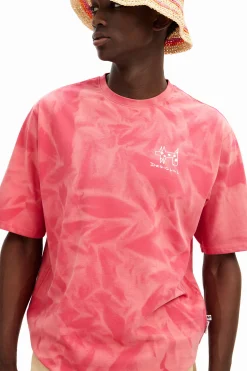 Printed T-shirt with gradient effect