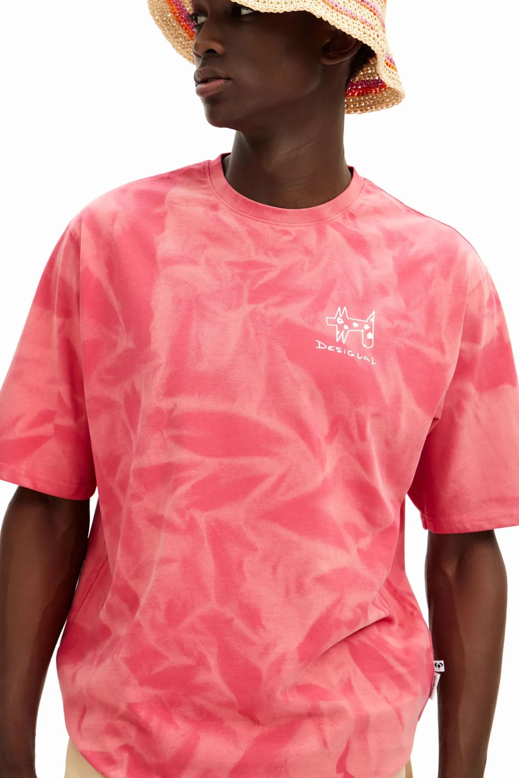 Printed T-shirt with gradient effect