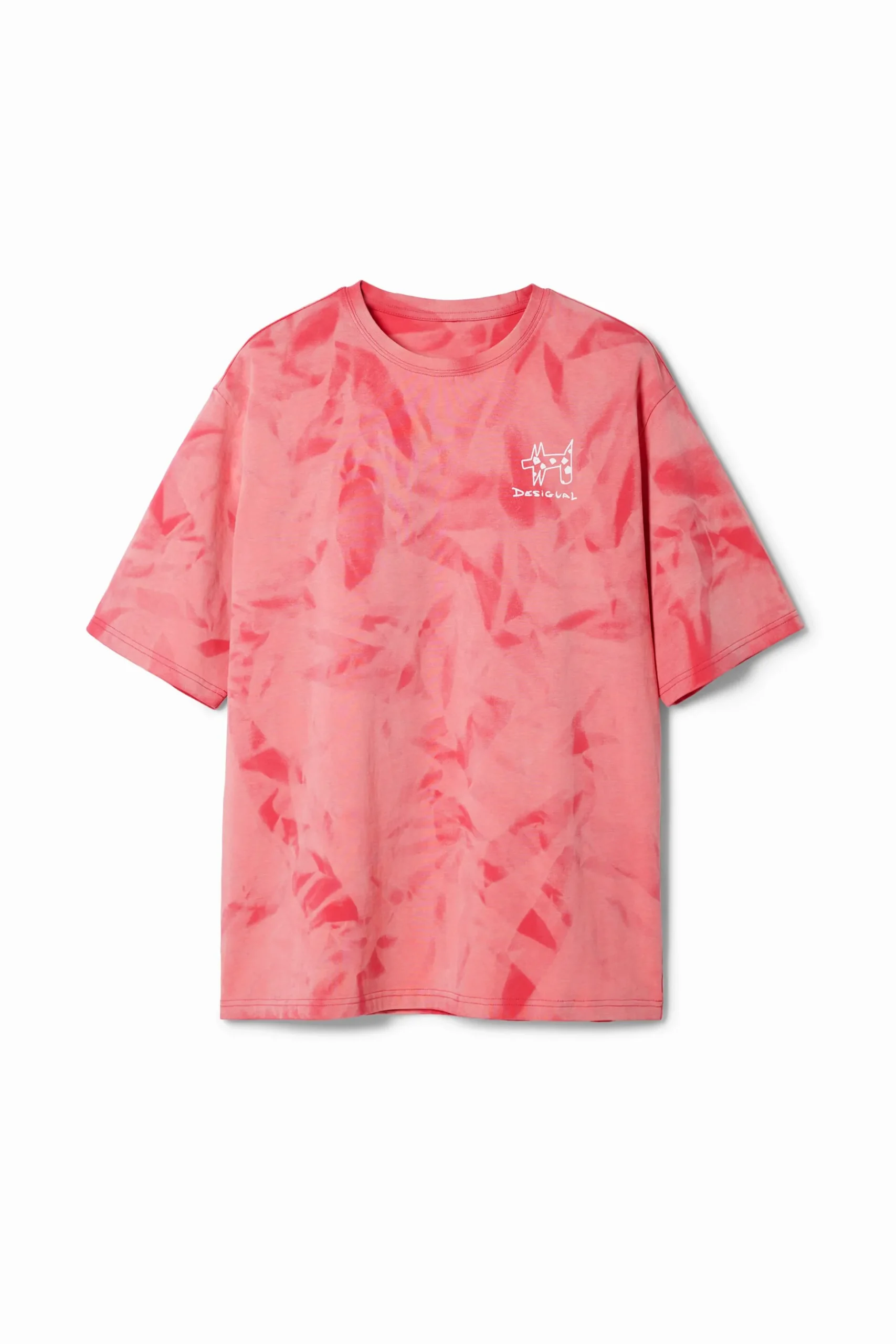 Printed T-shirt with gradient effect