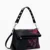 Quilted floral M bag