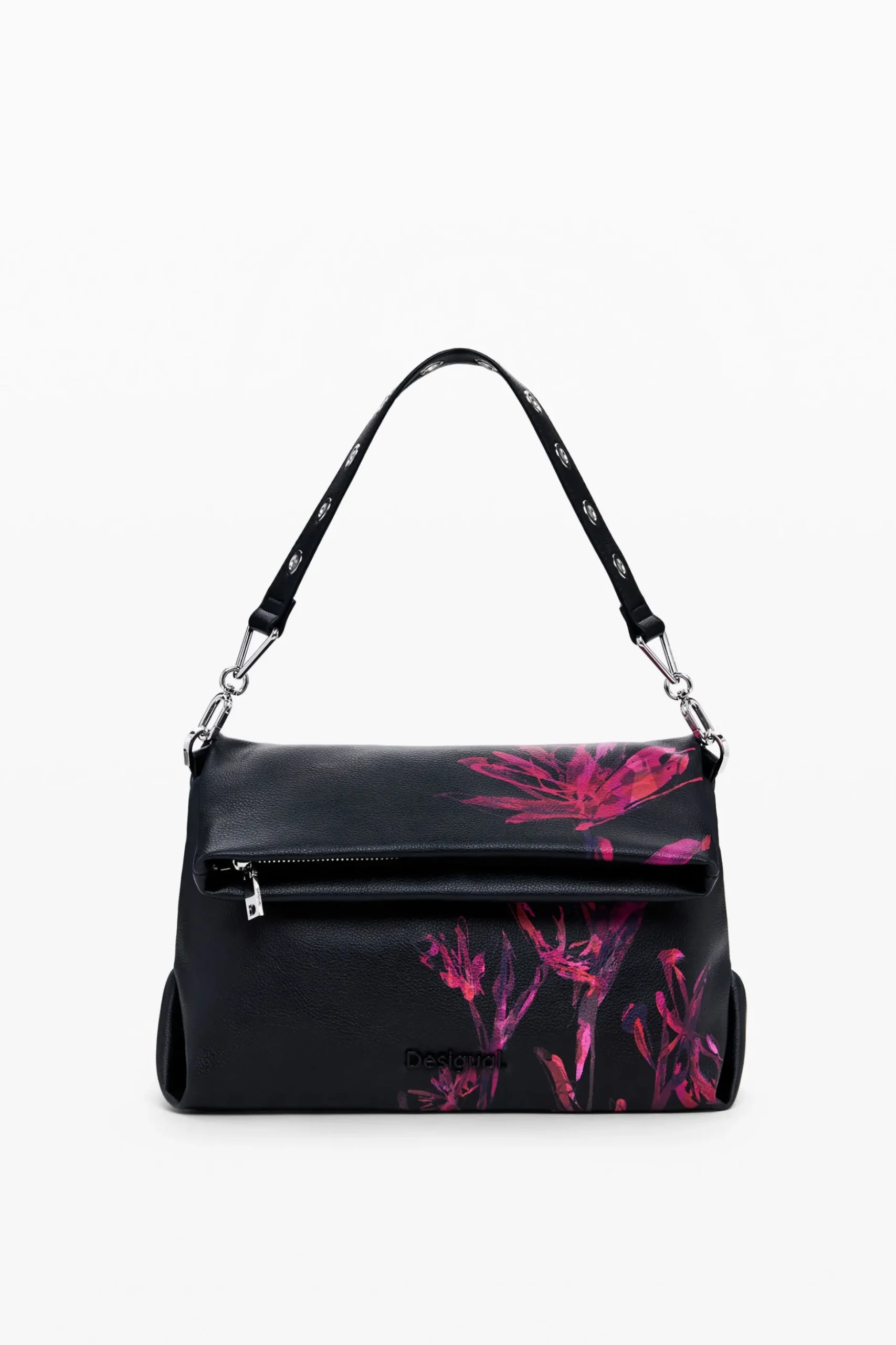 Quilted floral M bag