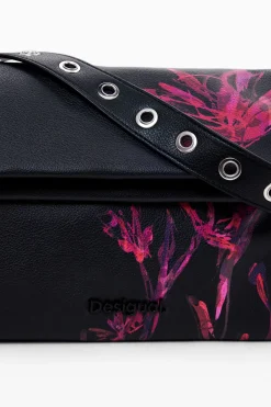 Quilted floral M bag