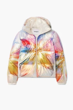 Quilted flower coat