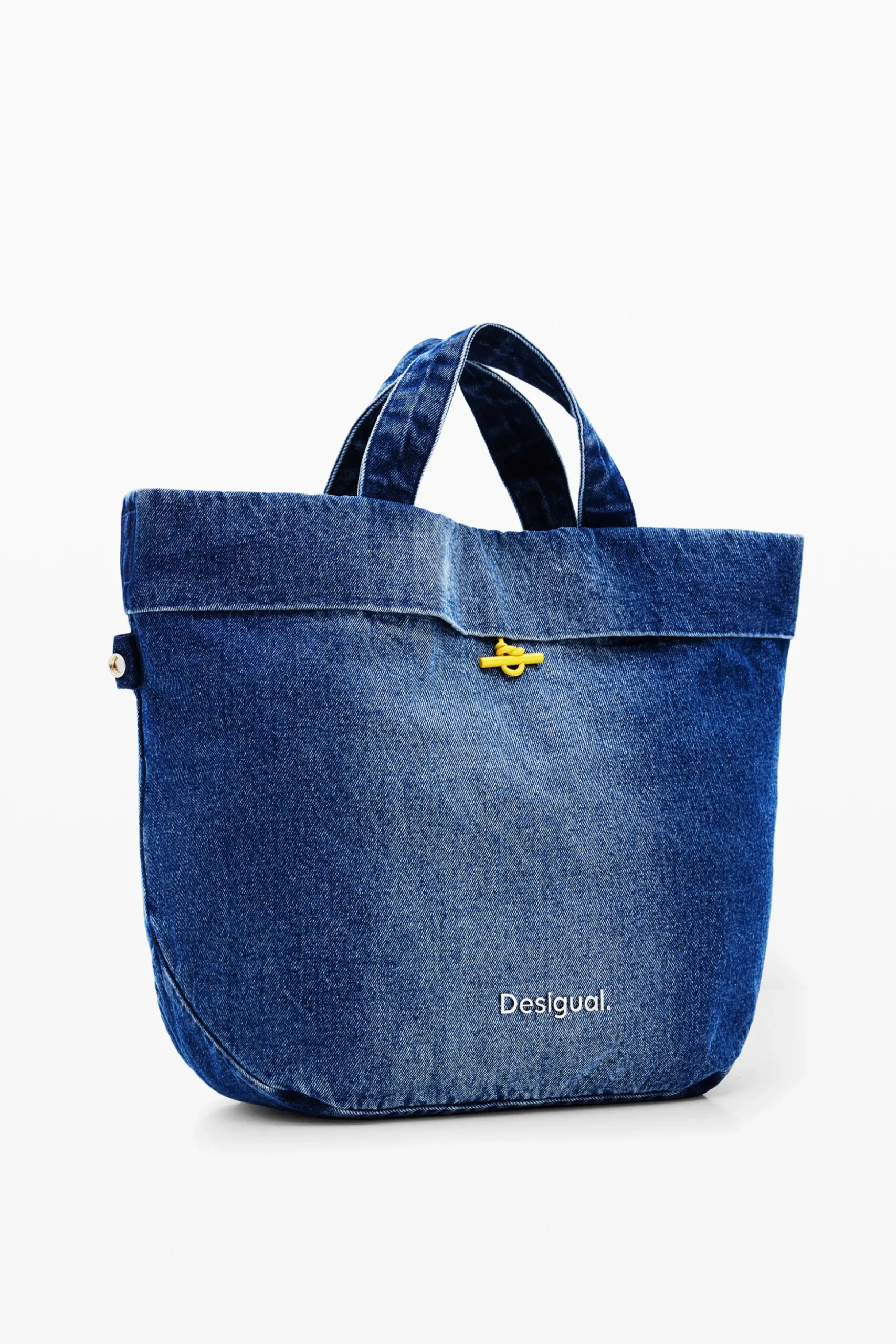 Reversible denim shopper bag L