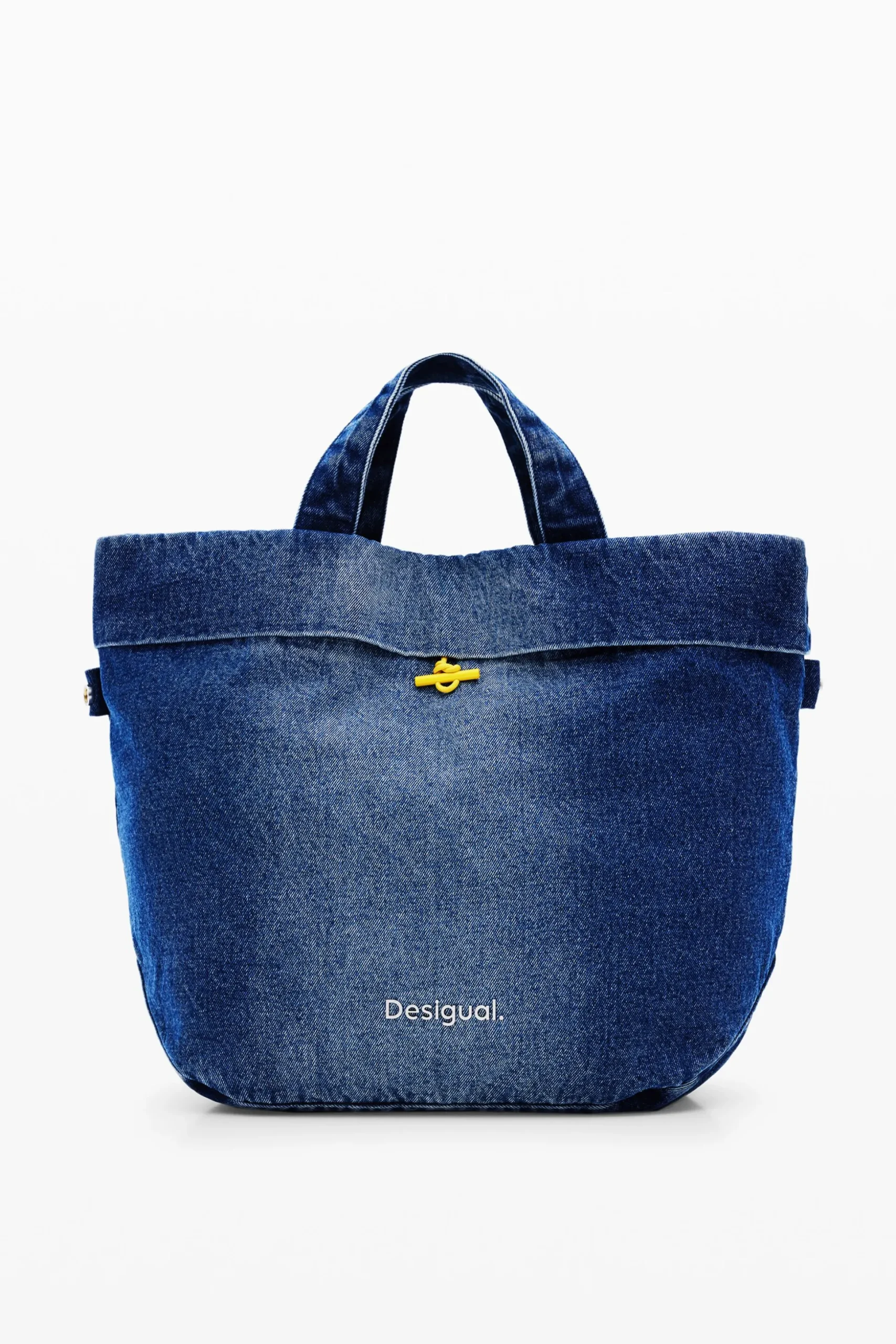 Reversible denim shopper bag L