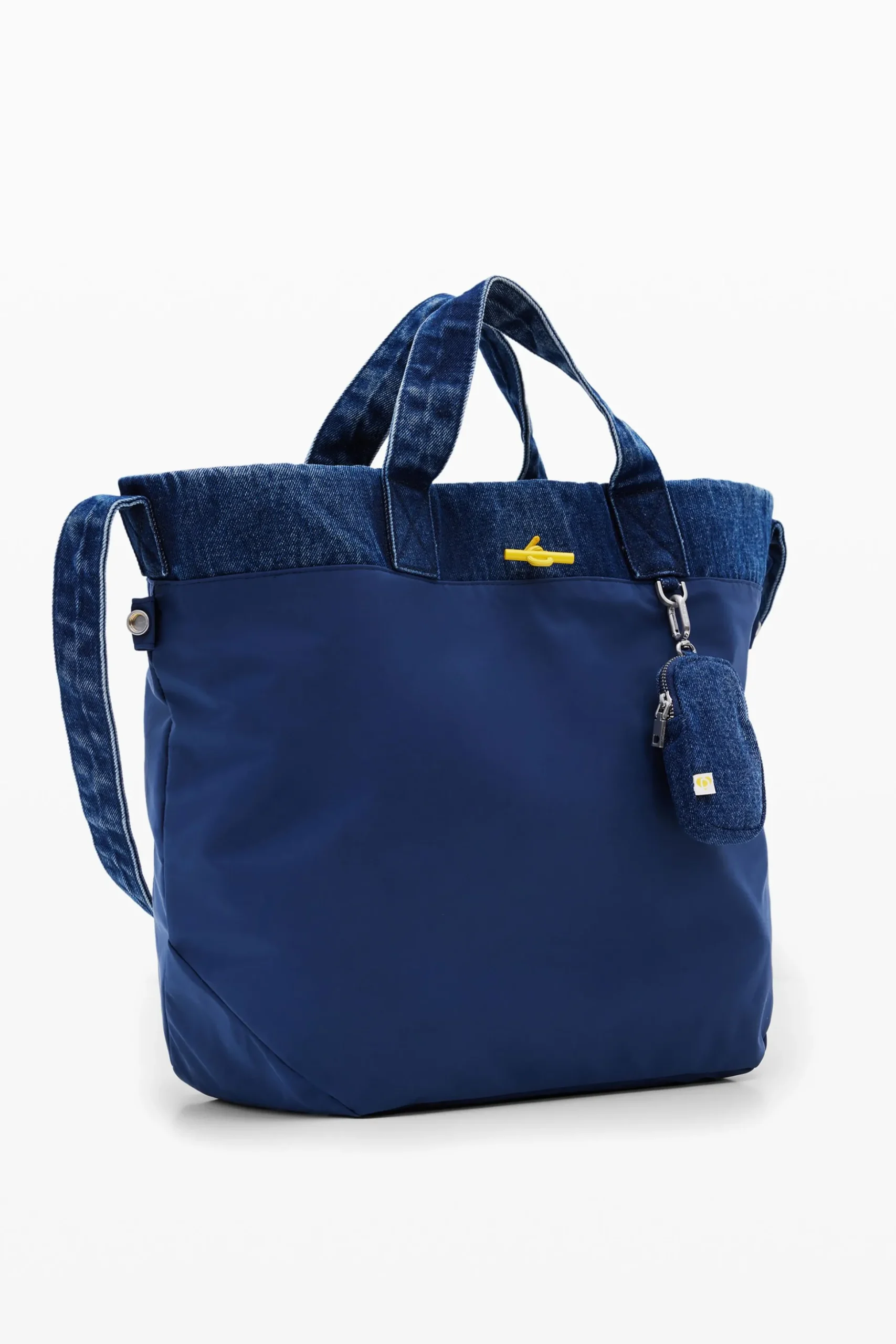 Reversible denim shopper bag L