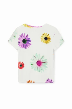 Ribbed daisy T-shirt