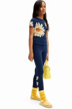 Ribbed daisy T-shirt