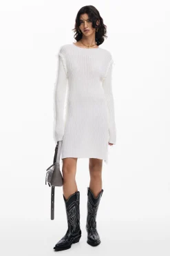 Ribbed knit dress
