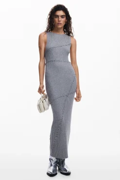 Ribbed long dress