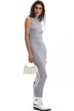 Ribbed long dress