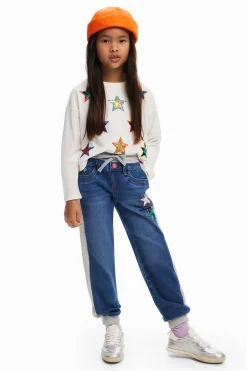 Ribbed star jogger pants