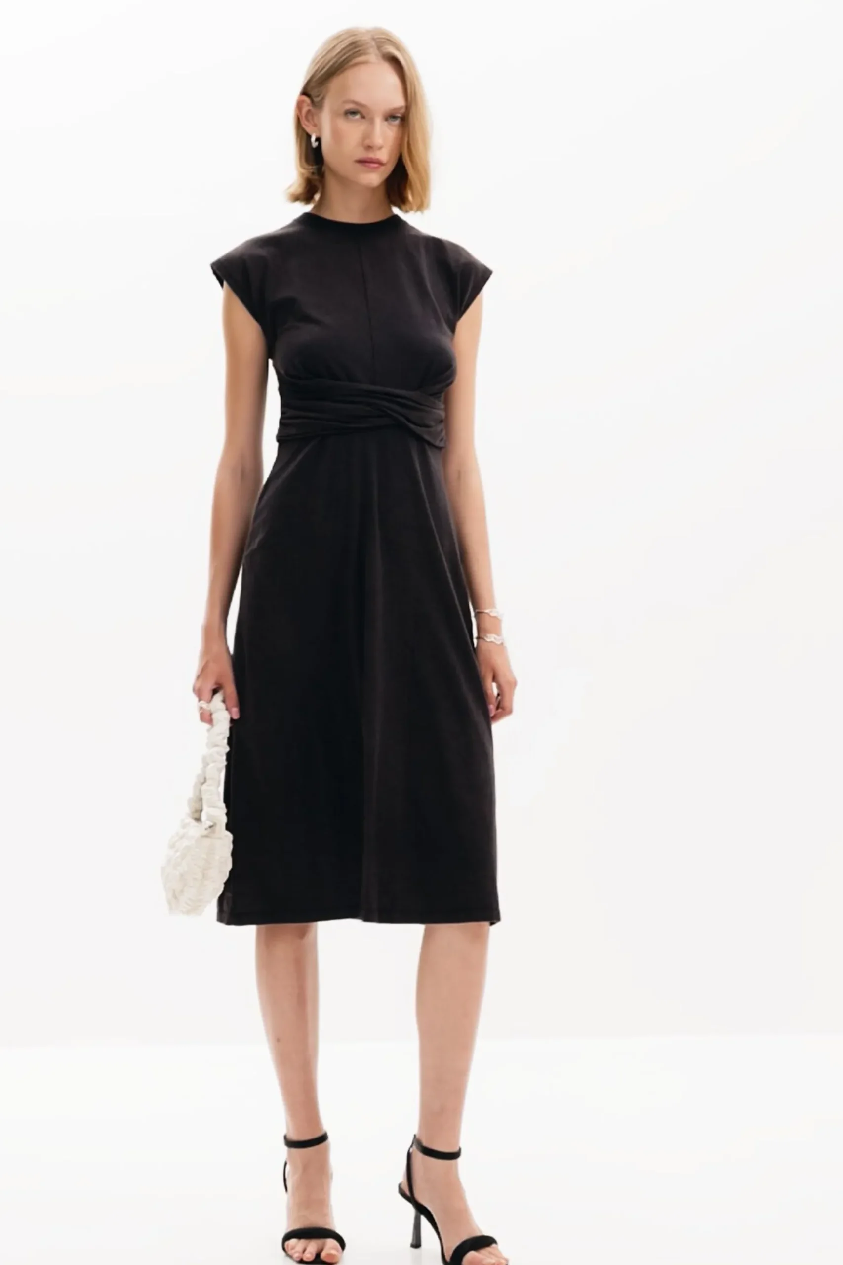 Ruched midi dress