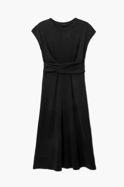 Ruched midi dress
