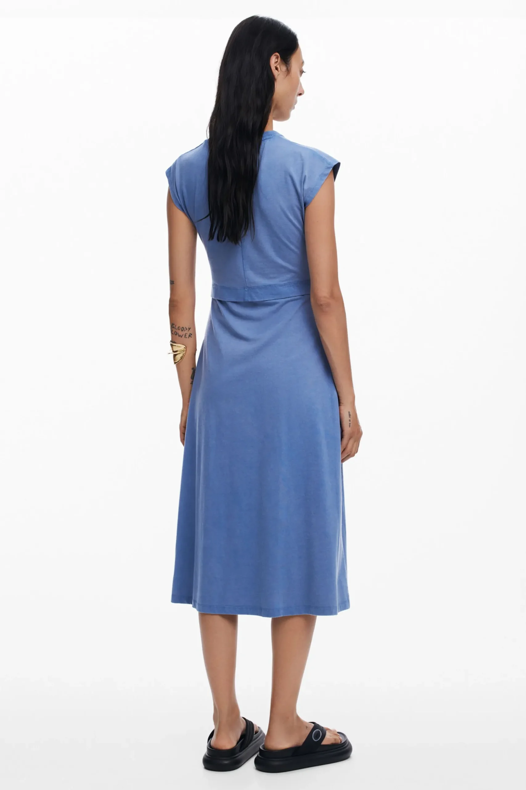 Ruched midi dress