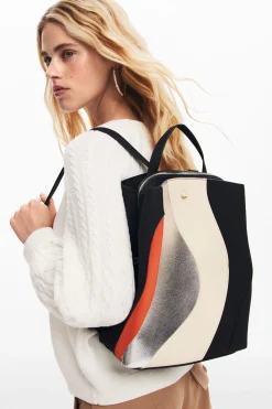S backpack with waves