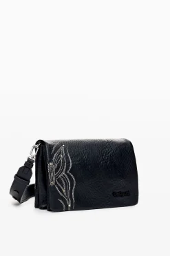 S bag with butterfly engraving