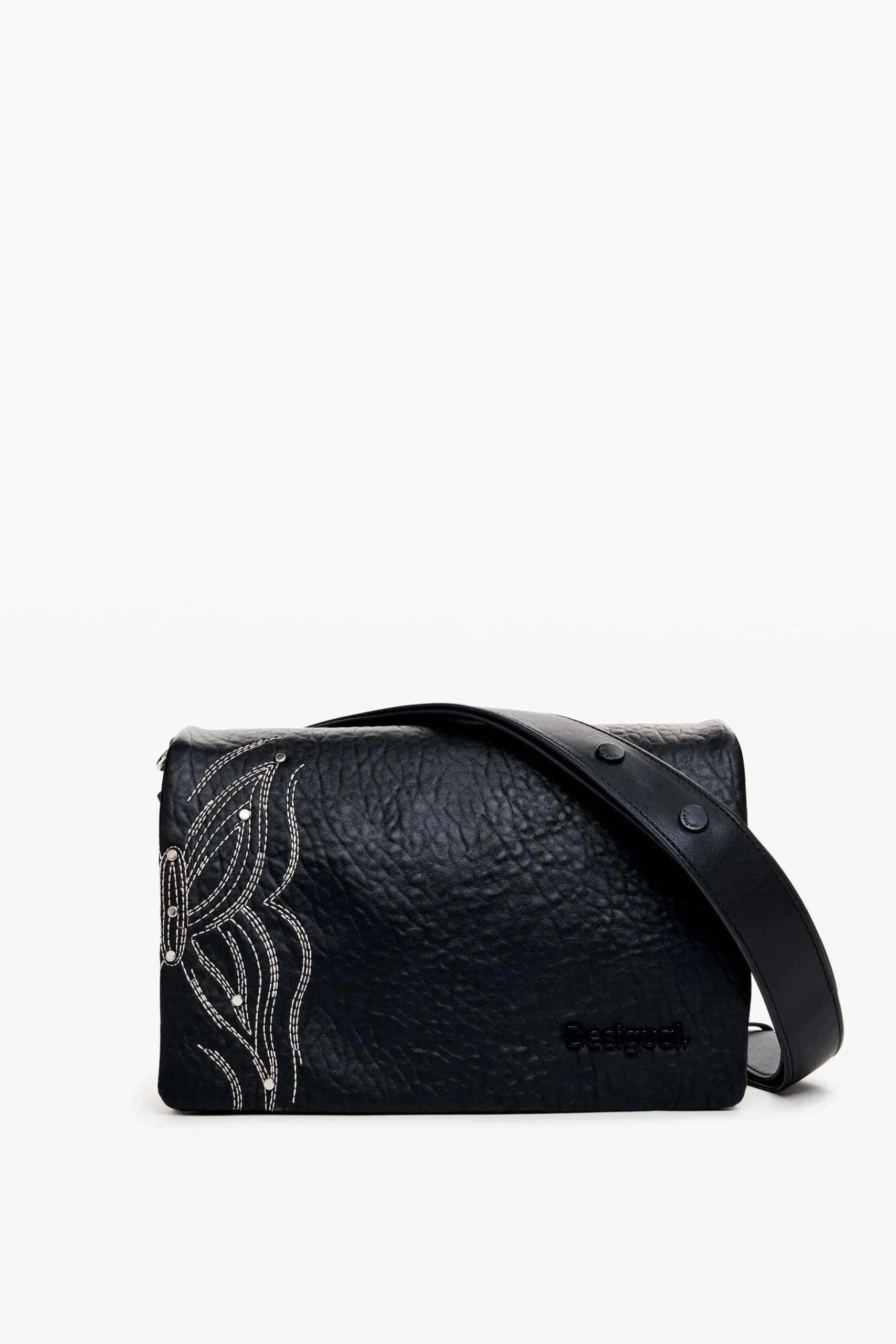 S bag with butterfly engraving