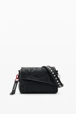S embroidered studs bag