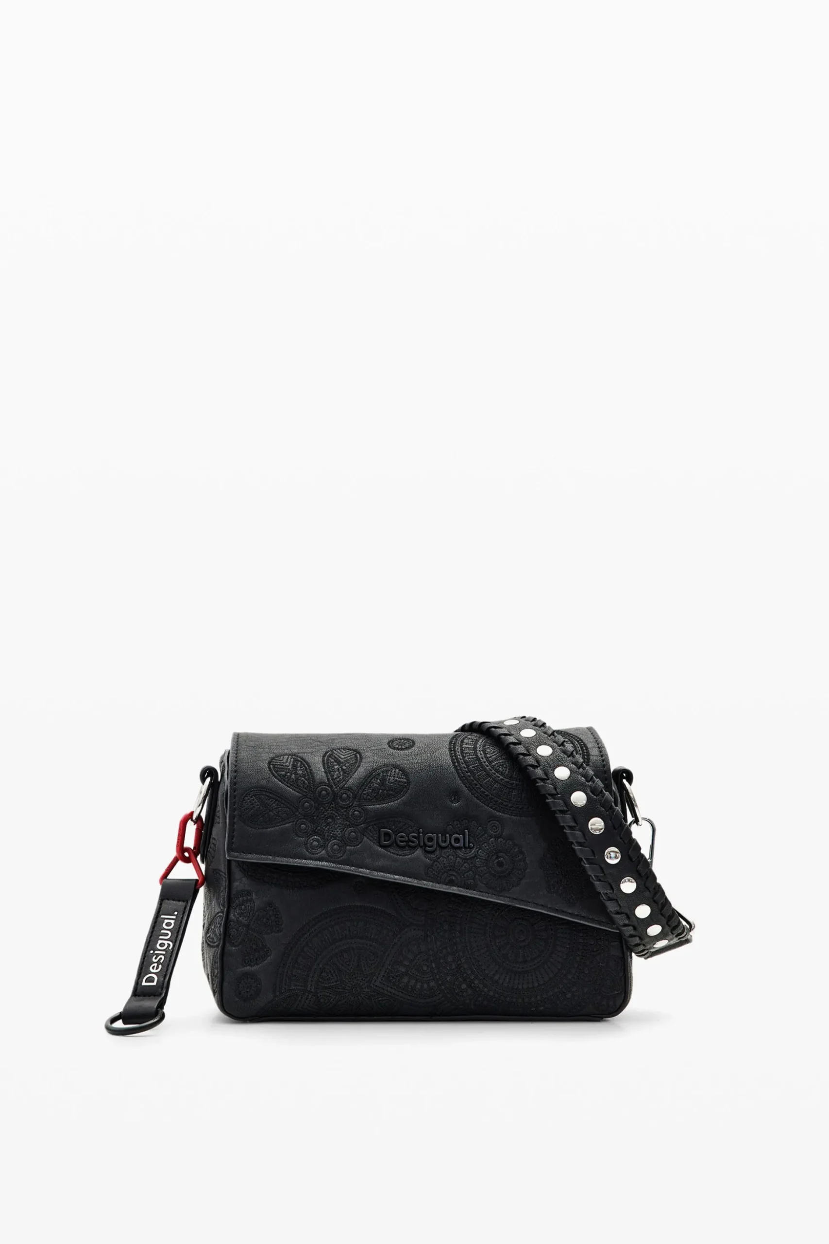 S embroidered studs bag