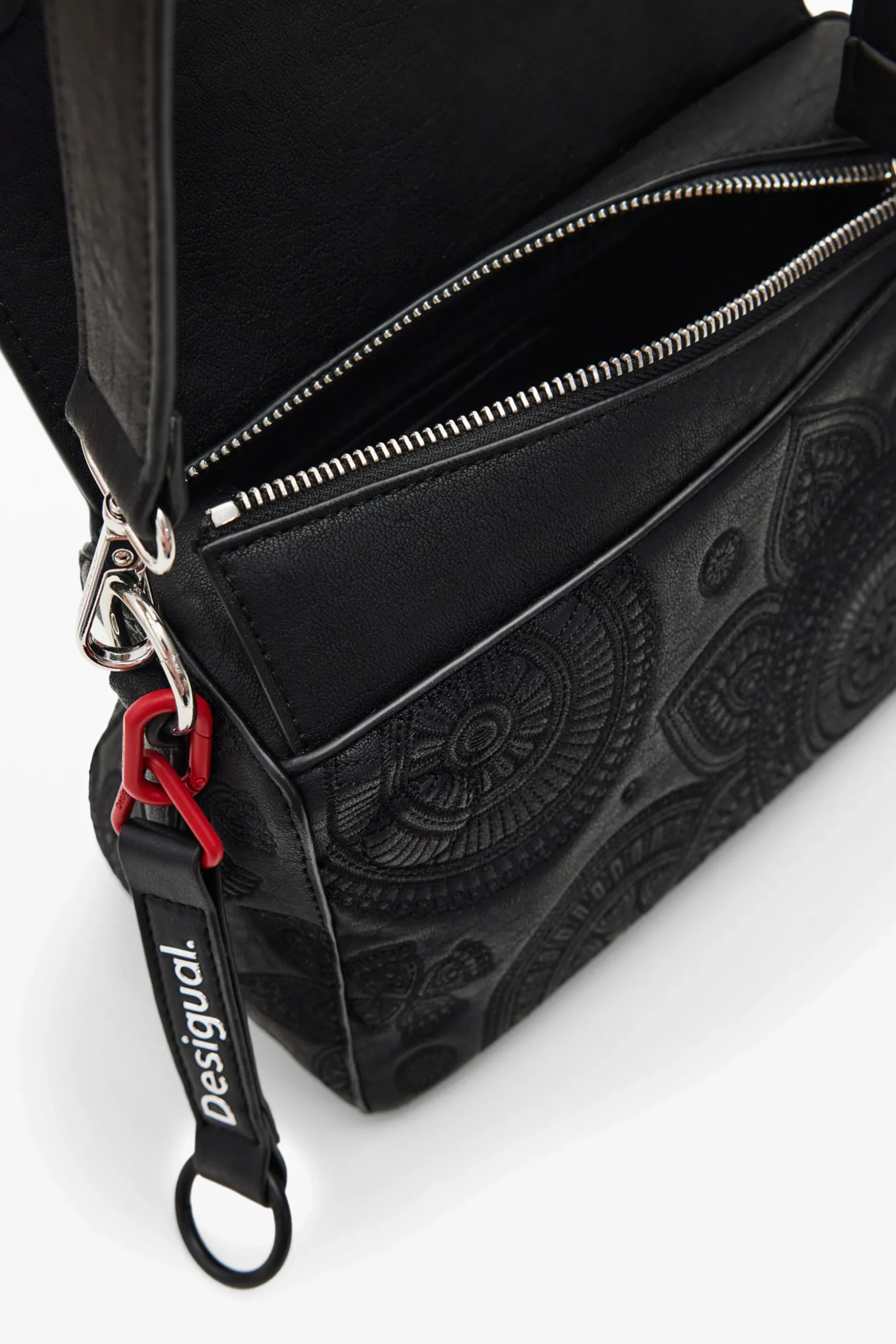 S embroidered studs bag