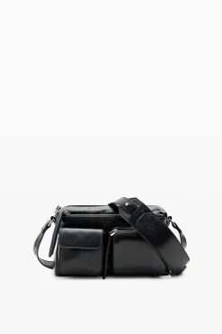S leather pockets crossbody bag