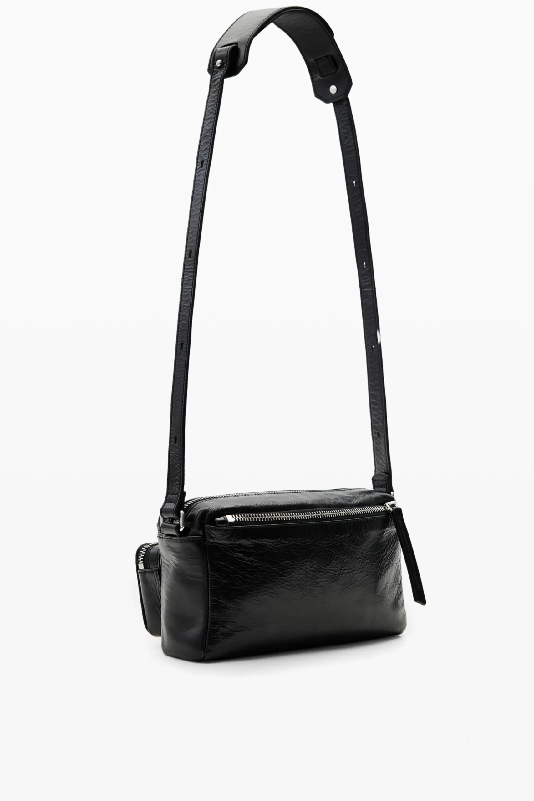 S leather pockets crossbody bag