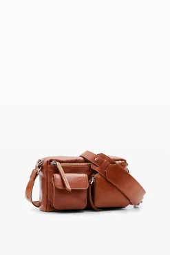 S leather pockets crossbody bag
