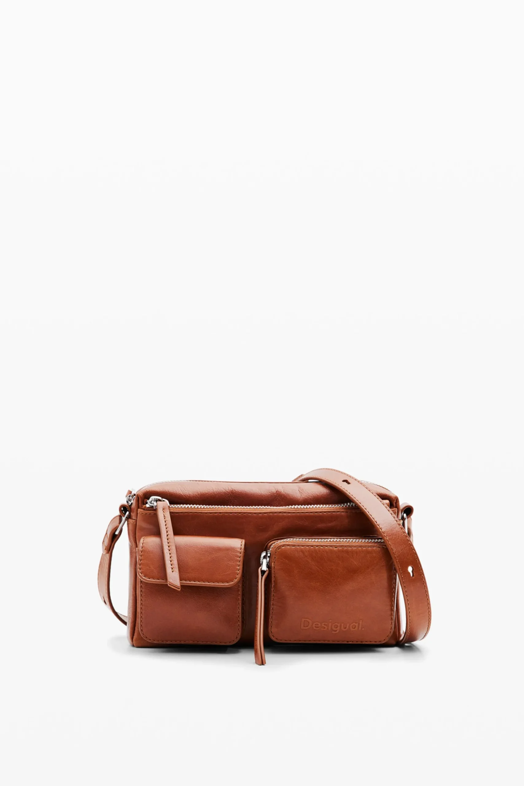 S leather pockets crossbody bag