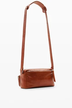 S leather pockets crossbody bag