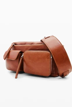 S leather pockets crossbody bag