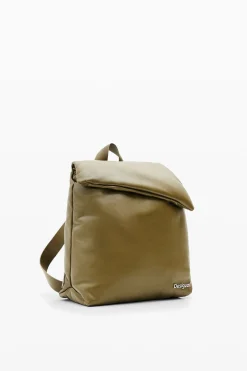 S padded leather backpack