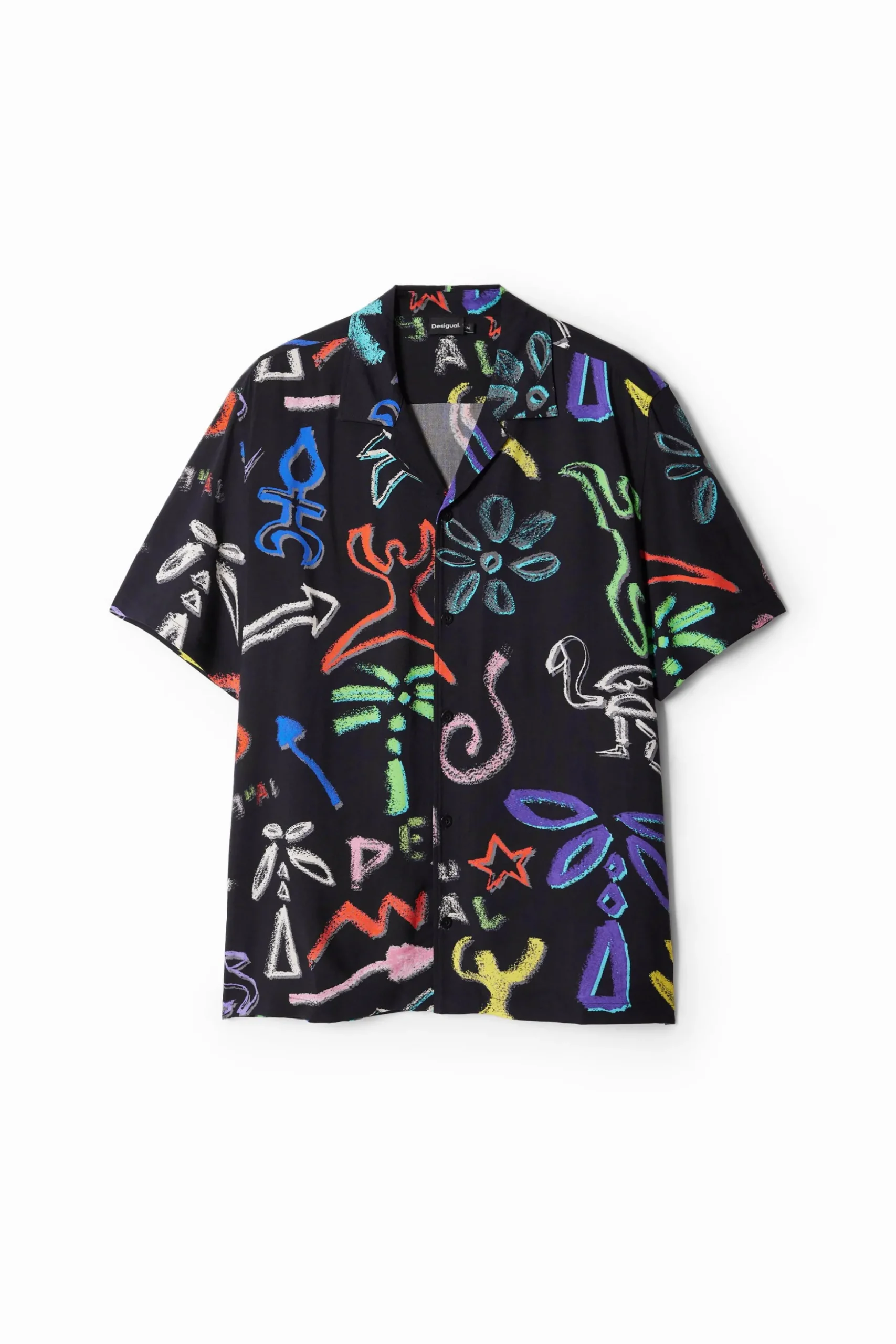 Shirt with artistic motifs