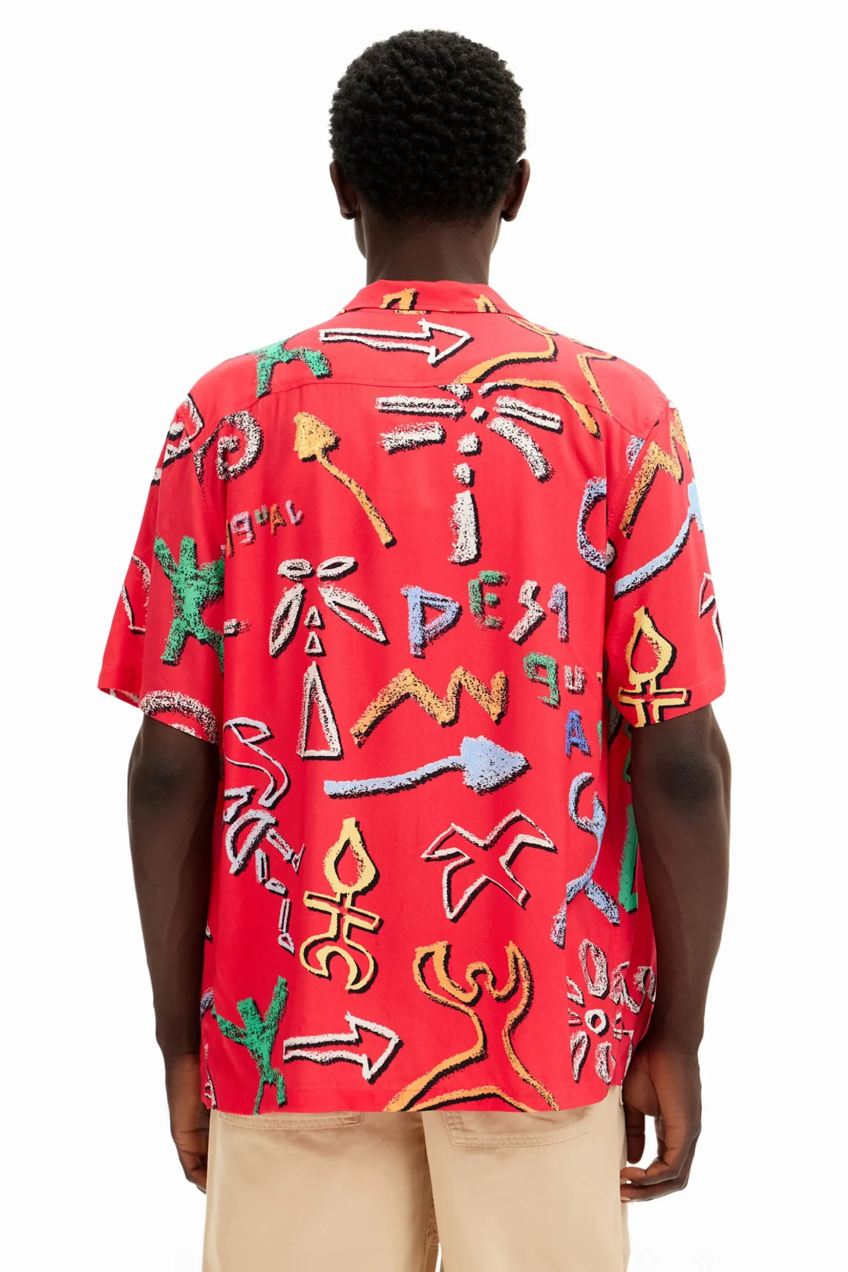 Shirt with artistic motifs