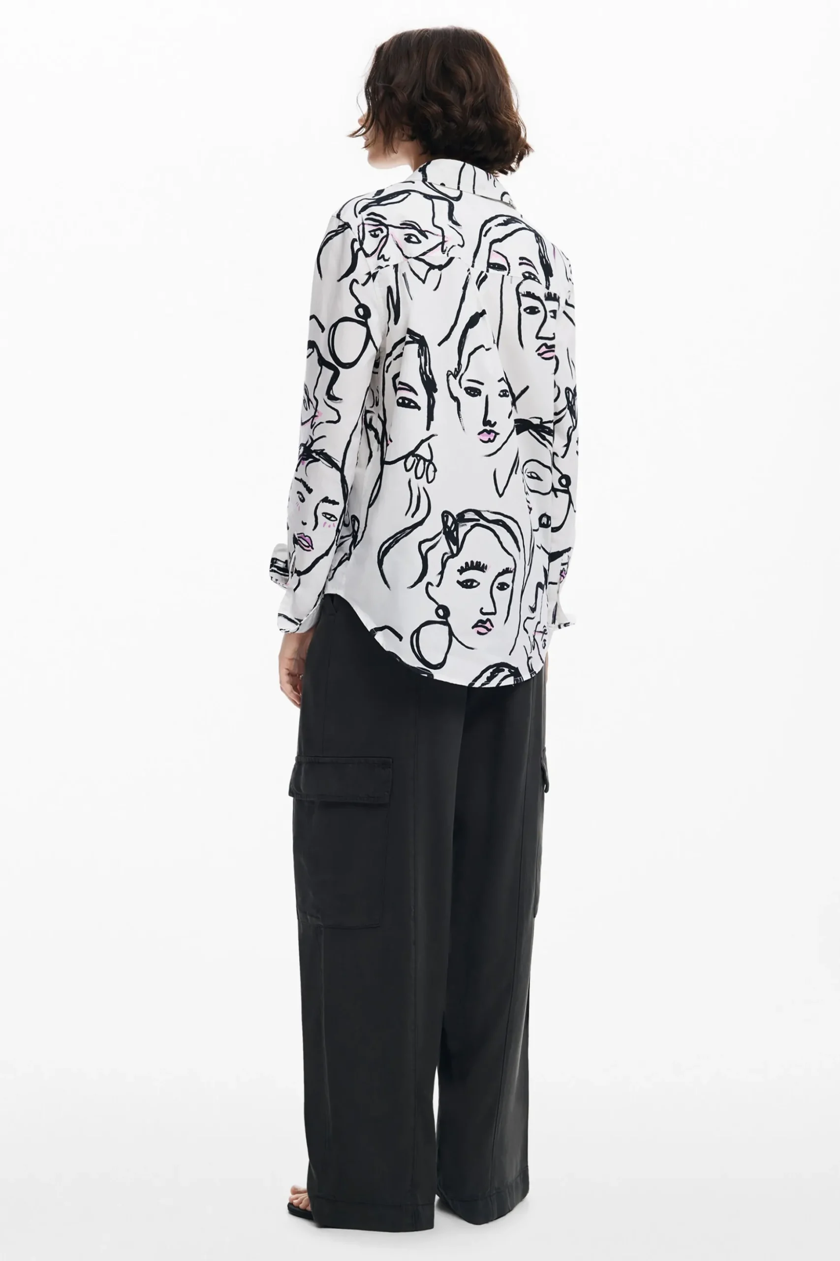Shirt with face print