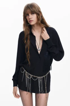 Shirt with pocket detail