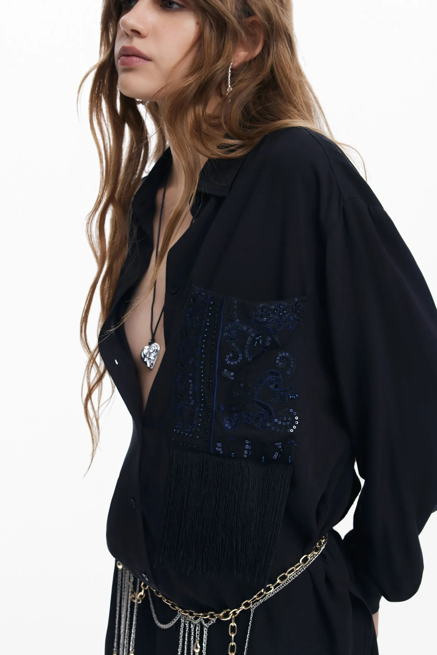 Shirt with pocket detail