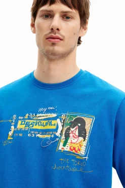 Short-sleeve T-shirt with illustration
