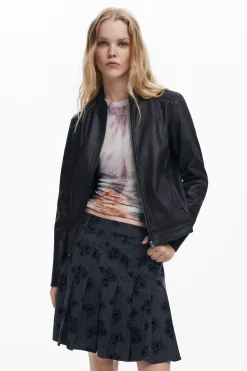 Slim biker jacket